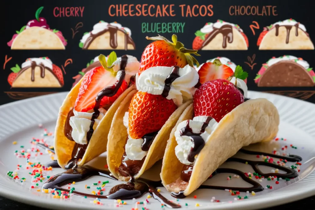 Strawberry Cheesecake Tacos