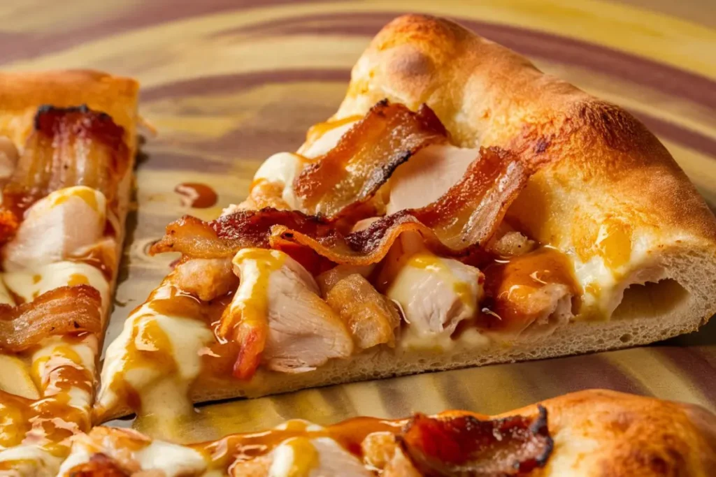 What sauce is on chicken bacon ranch pizza